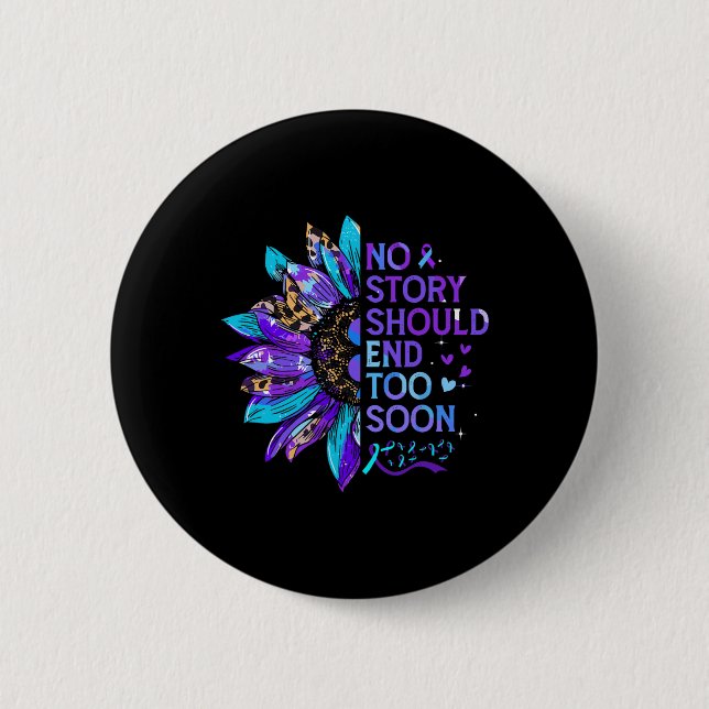 Badge Rond 5 Cm Sensibilisation à la prévention du suicide Aucune  (Devant)