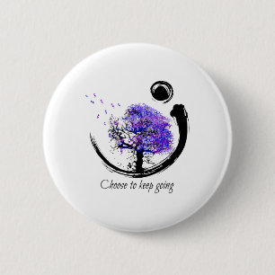 Badge Rond 5 Cm Sensibilisation À La Prévention Du Suicide Choisir