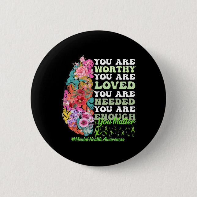 Badge Rond 5 Cm Sensibilisation à la santé (Devant)