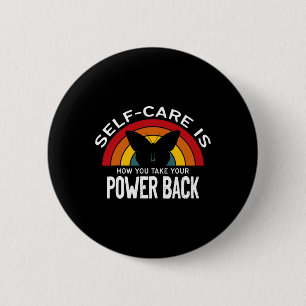 Badge Rond 5 Cm Sensibilisation à la santé Les autosoins prennent