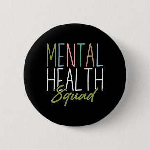Badge Rond 5 Cm Sensibilisation à la santé mentale de l'Escadron d