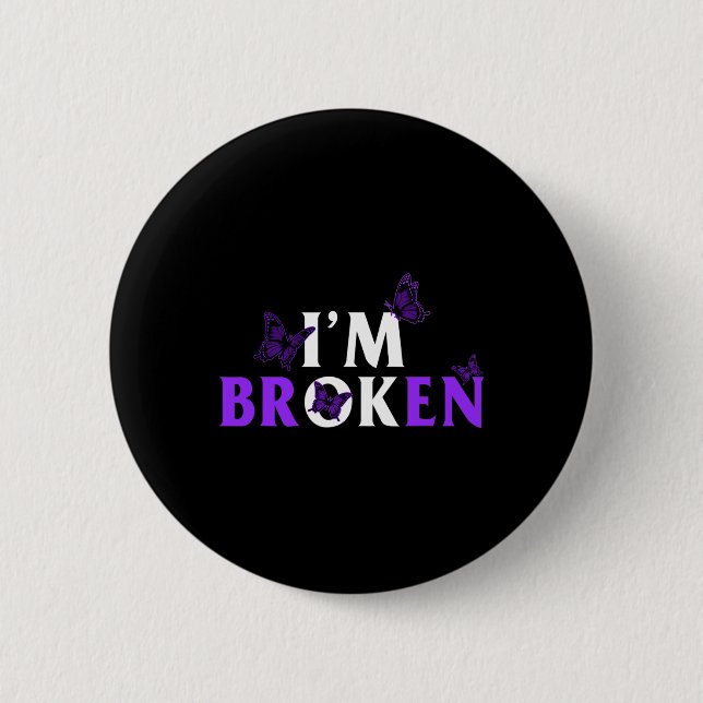Badge Rond 5 Cm Sensibilisation à la surdose médicamenteuse Mois d (Devant)