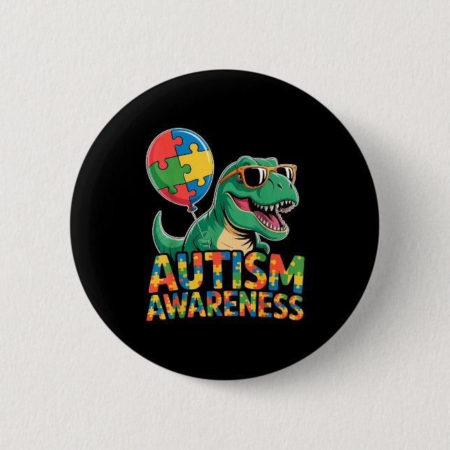 Badge Rond 5 Cm Sensibilisation à l'autisme  (Devant)