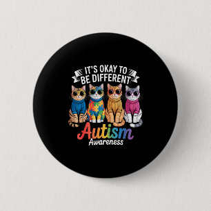 Badge Rond 5 Cm Sensibilisation à l'autisme autistique 
