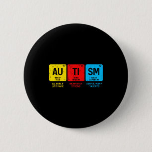 Badge Rond 5 Cm Sensibilisation à l'autisme femmes hommes enfants