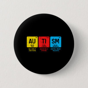 Badge Rond 5 Cm Sensibilisation à l'autisme femmes hommes enfants 
