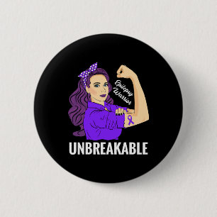 Badge Rond 5 Cm Sensibilisation à l'épilepsie Épileptique Purple R