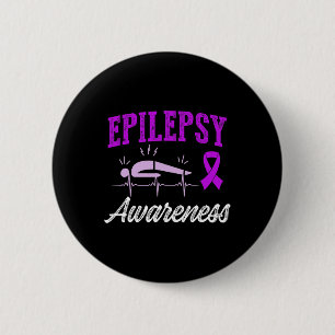 Badge Rond 5 Cm Sensibilisation à l'épilepsie Guerrier épileptique