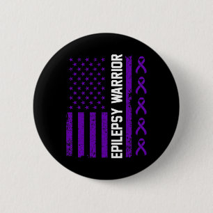 Badge Rond 5 Cm Sensibilisation à l'épilepsie Guerrier épileptique