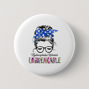 Badge Rond 5 Cm Sensibilisation à l'hydrocéphalie Cadeaux de souti
