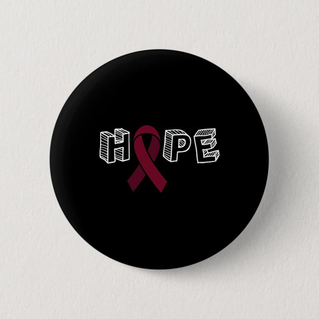 Badge Rond 5 Cm Sensibilisation à l'neurysme Espérance (Devant)
