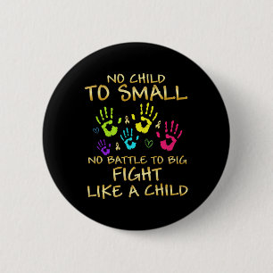 Badge Rond 5 Cm Sensibilisation au cancer chez les enfants Cadeaux
