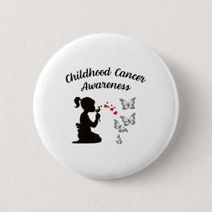 Badge Rond 5 Cm Sensibilisation au cancer de l'enfant Foi Espoir A