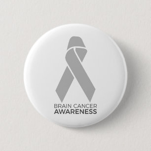 Badge Rond 5 Cm Sensibilisation au cancer du cerveau