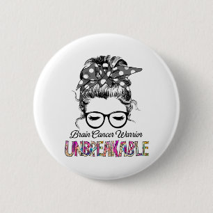 Badge Rond 5 Cm Sensibilisation au cancer du cerveau Ruban Cadeaux