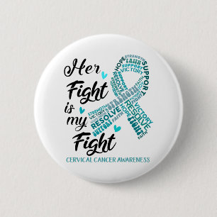 Badge Rond 5 Cm Sensibilisation au cancer du col de l'utérus Son