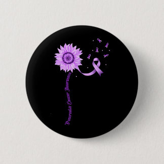 Badge Rond 5 Cm Sensibilisation au cancer du pancréas Ruban Violet