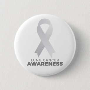 Badge Rond 5 Cm Sensibilisation au cancer du poumon