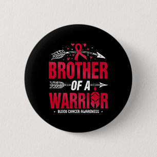 Badge Rond 5 Cm Sensibilisation au cancer du sang Frère d'un guerr