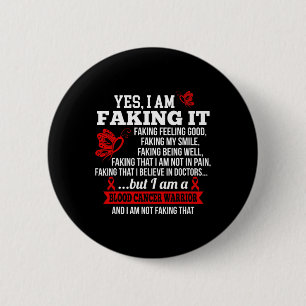 Badge Rond 5 Cm Sensibilisation au cancer du sang - Oui Je suis en
