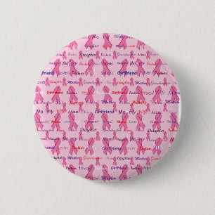 Badge Rond 5 Cm Sensibilisation au cancer du sein