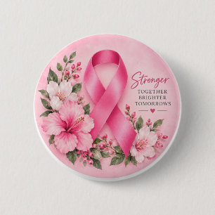 Badge Rond 5 Cm Sensibilisation au cancer du sein