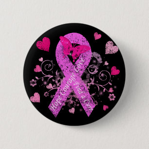 Badge Rond 5 Cm Sensibilisation au cancer du sein