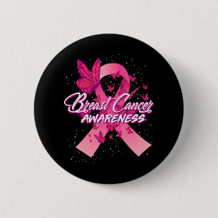 Badge Rond 5 Cm Sensibilisation au cancer du sein