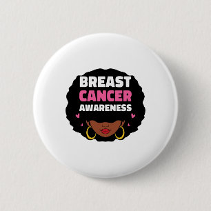 Badge Rond 5 Cm Sensibilisation au cancer du sein Épingle des femm