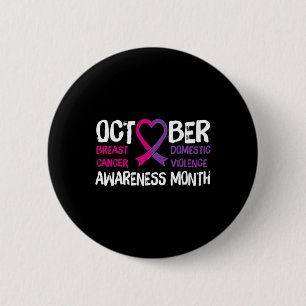 Badge Rond 5 Cm Sensibilisation Au Cancer Du Sein Familial Et À La