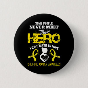 Badge Rond 5 Cm Sensibilisation au cancer infantile Rencontre mon