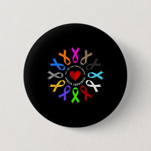 Badge Rond 5 Cm Sensibilisation au cancer - Lutte contre le cancer