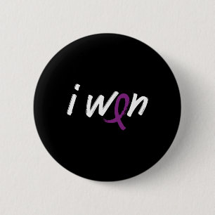 Badge Rond 5 Cm Sensibilisation au cancer pancréatique - J'ai gagn