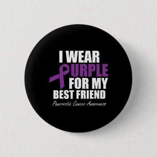 Badge Rond 5 Cm Sensibilisation au cancer pancréatique Je porte le