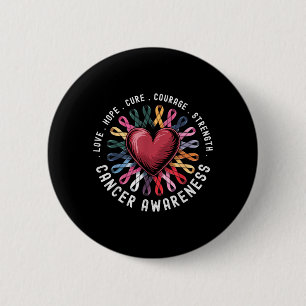 Badge Rond 5 Cm Sensibilisation au cancer Tous les cancers compten