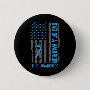 Badge Rond 5 Cm Sensibilisation au diabète de type 1 T1d Papa de g