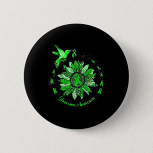 Badge Rond 5 Cm Sensibilisation au glaucome de tournesol léopard v
