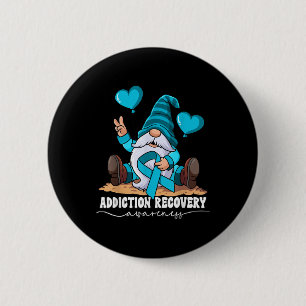 Badge Rond 5 Cm Sensibilisation au rétablissement de la dépendance