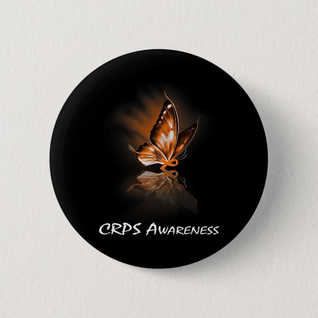 Badge Rond 5 Cm Sensibilisation au ruban papillon (Devant)