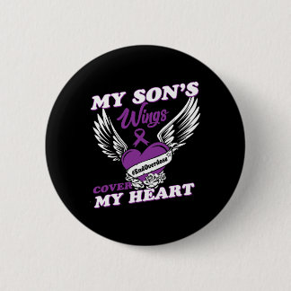 Badge Rond 5 Cm Sensibilisation au surdosage de drogue 