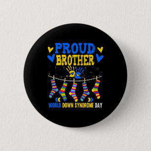 Badge Rond 5 Cm Sensibilisation au syndrome de Brother Down