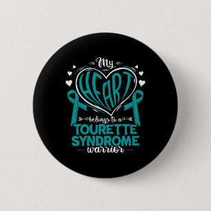 Badge Rond 5 Cm Sensibilisation au syndrome de la tourette