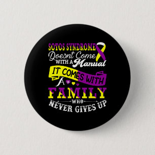Badge Rond 5 Cm Sensibilisation au syndrome de Sotos, soutien fami