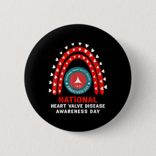Badge Rond 5 Cm Sensibilisation aux maladies cardiaques - Maladie 