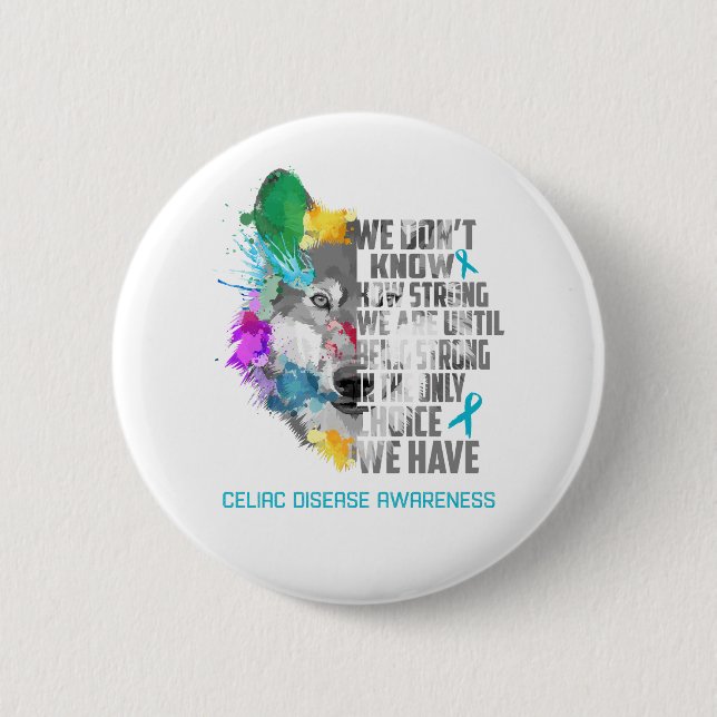 Badge Rond 5 Cm Sensibilisation aux maladies coeliaques Cadeaux de (Devant)
