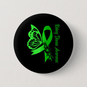 Badge Rond 5 Cm Sensibilisation aux maladies du rein Beurre à ruba