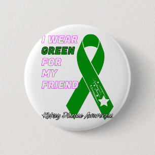Badge Rond 5 Cm Sensibilisation aux maladies du rein Dialyse Trans