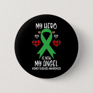 Badge Rond 5 Cm Sensibilisation aux maladies du rein Le héros du s