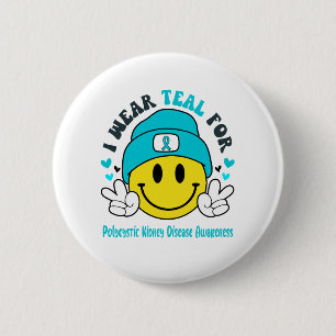 Badge Rond 5 Cm Sensibilisation aux maladies du rein polykystique