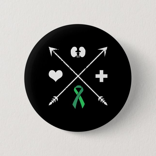 Badge Rond 5 Cm Sensibilisation aux transplantations Mois de la ma (Devant)